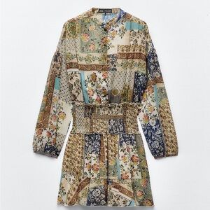 NWT Zara Floral Print Dress
